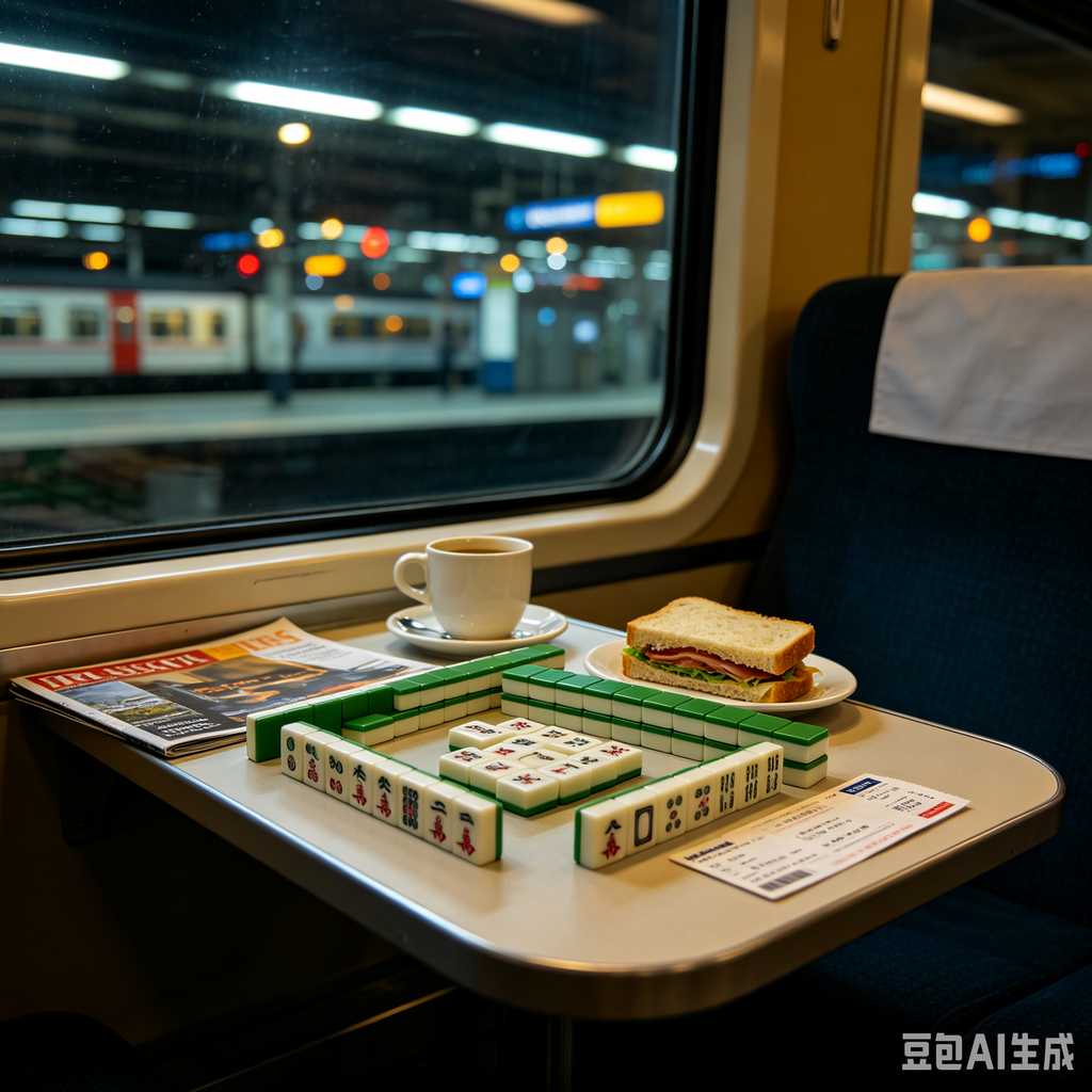 mini travel mahjong set lightweight